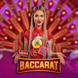 Official Live Casino logo: Mega Baccarat by Pragmatic Play at Vavada Casino